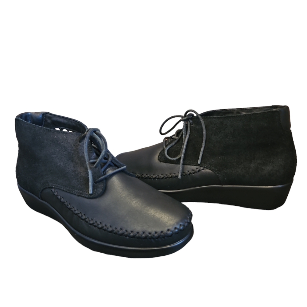 SAS Kich Lace Up Ankle Boot Leather Size 9M Women